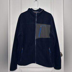 Merrell Blue Regulate Fleece Zip Up Hoodie Hiking Jacket Men’s Large gorpcore